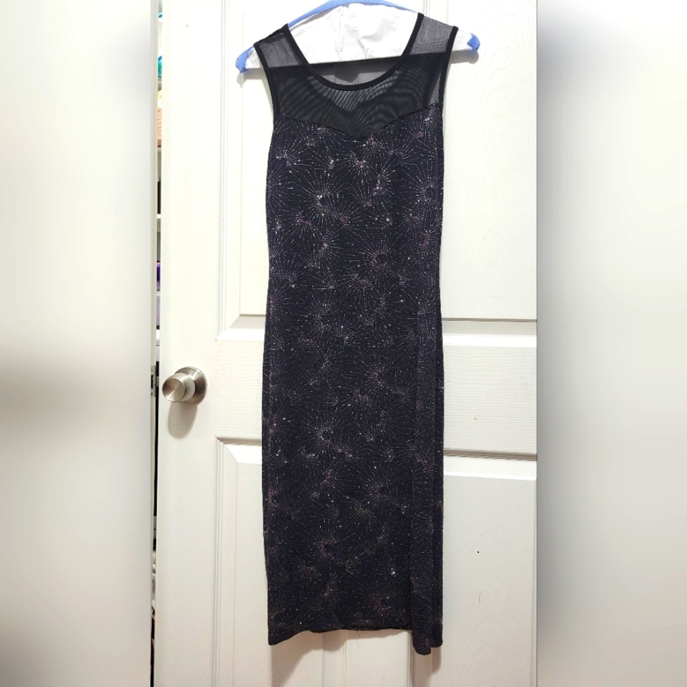 Olivia Mathews Black Sparkle BodyConDress